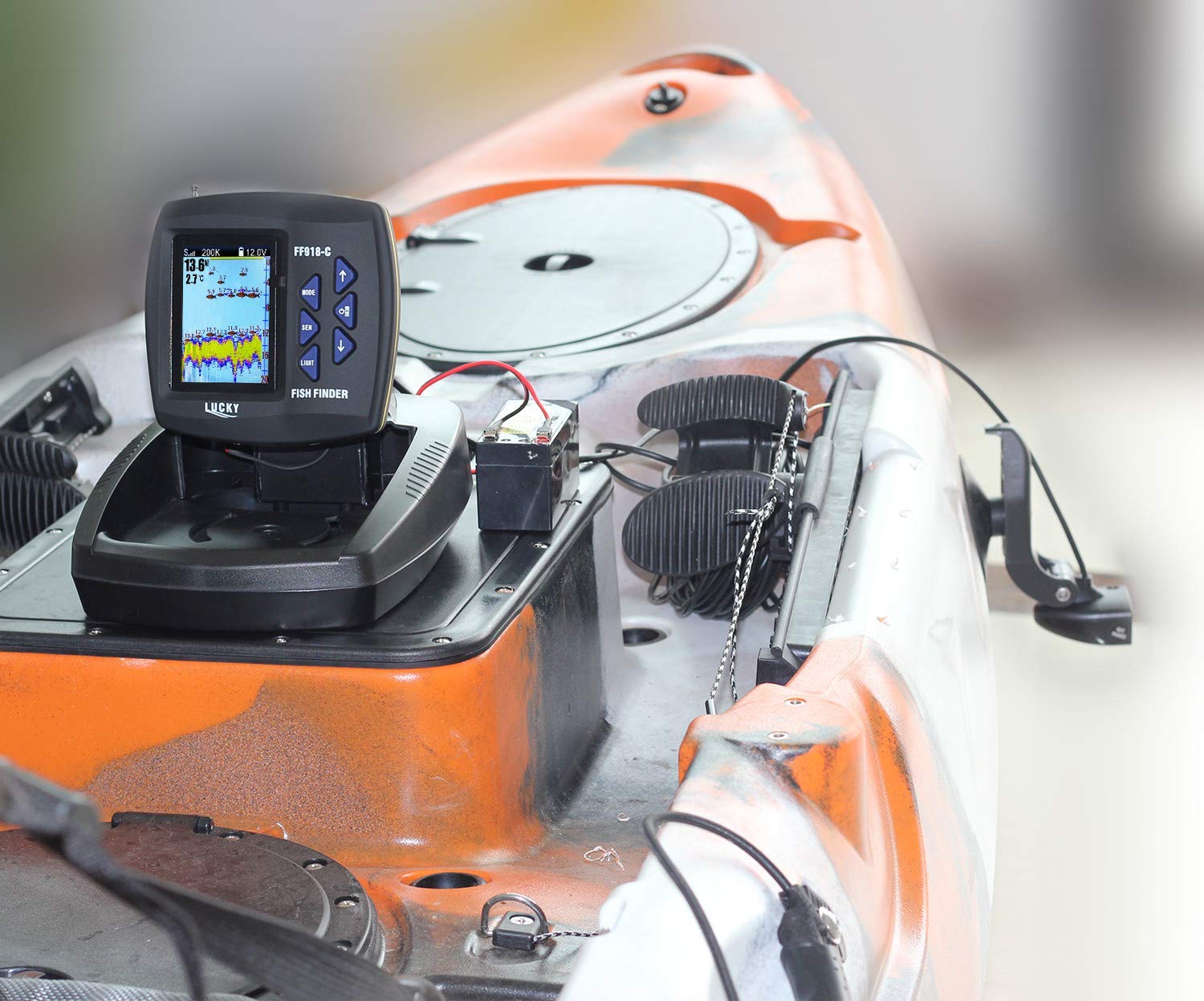 Lucky Fish Finder for Boat fishing Kayak fishing 3.5inch Colour Screen Fishfinder with Dual