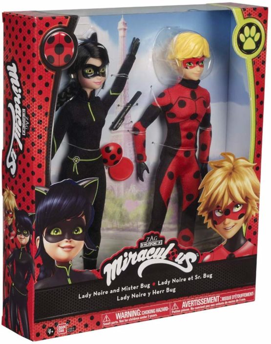 miraculous ladybug and cat noir dolls