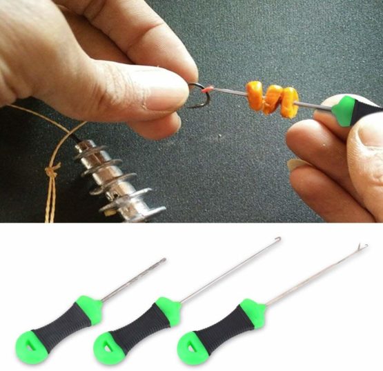 VGEBY 3Pcs Fishing Bait Needle Portable Carp Fishing Splicing Needle Baiting Hook Drill Rig Tools - Image 3