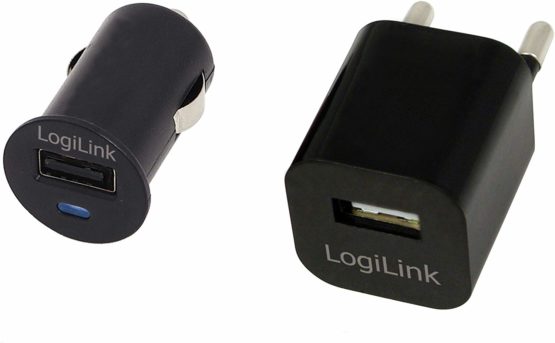 Logilink PA0076 5/7.5 W USB Travel Charger Combo Kit