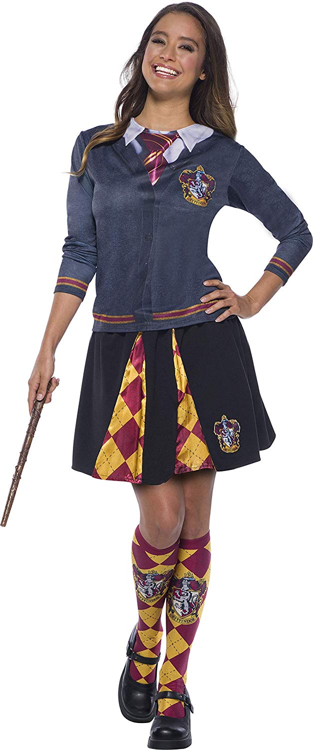 Rubies Official Harry Potter Gryffindor Costume Top, Ladies Size Medium Halloween, Multicolour