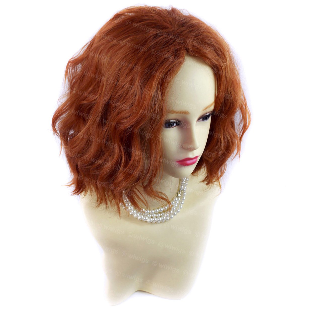 Lovely Classic Summer Style SOFT Wavy RED Ladies Wig Short wig by Wiwigs ® - Image 3