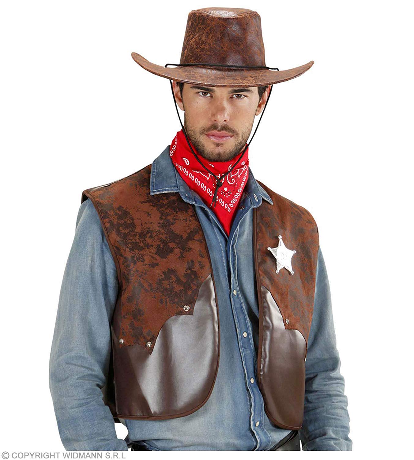 Cowboy Vests Accessory for Fancy Dress, M/L, M-L