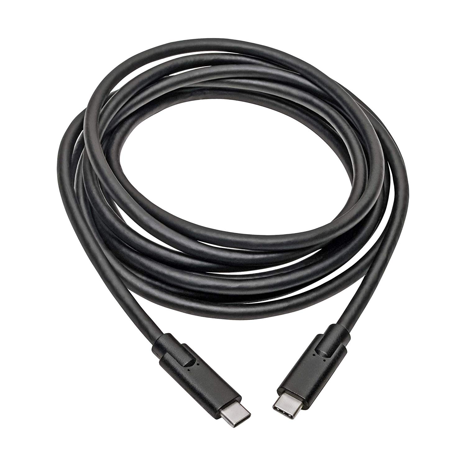Tripp Lite USB 3.1 Gen 1 Cable 5 Gbps USB-C to USB Type-C, 3A, (M/M), 3.05 m (U420-010), Black, 10 Feet - Image 2