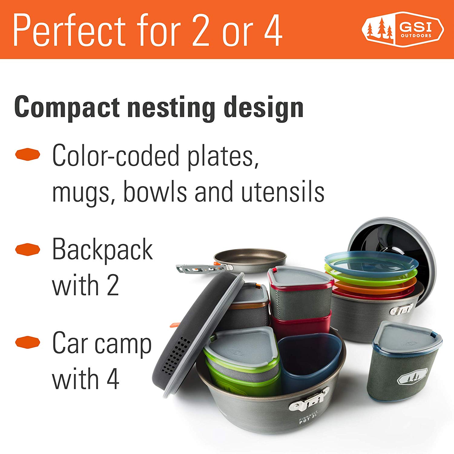 GSI Outdoors Pinnacle, Frying Pan, Men, One Size, Men's, Pinnacle, multi-coloured, One size - Image 4