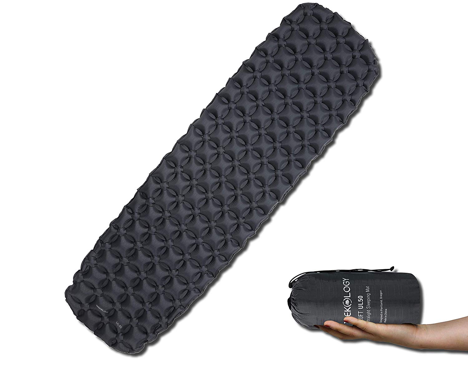 TREKOLOGY Inflatable Sleeping Pad, Camping Mat for Sleeping ALUFT