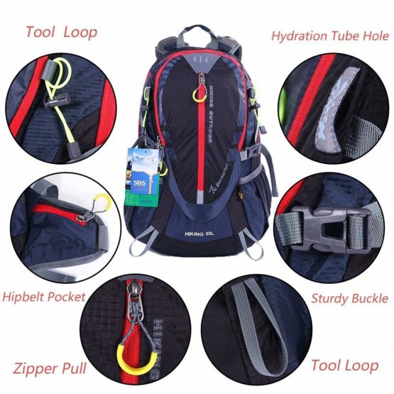 EGOGO 30L Outdoor Cycling Hiking Water-resistant Backpack Running Camping Daypack with Rain Cover S2310 - Image 4