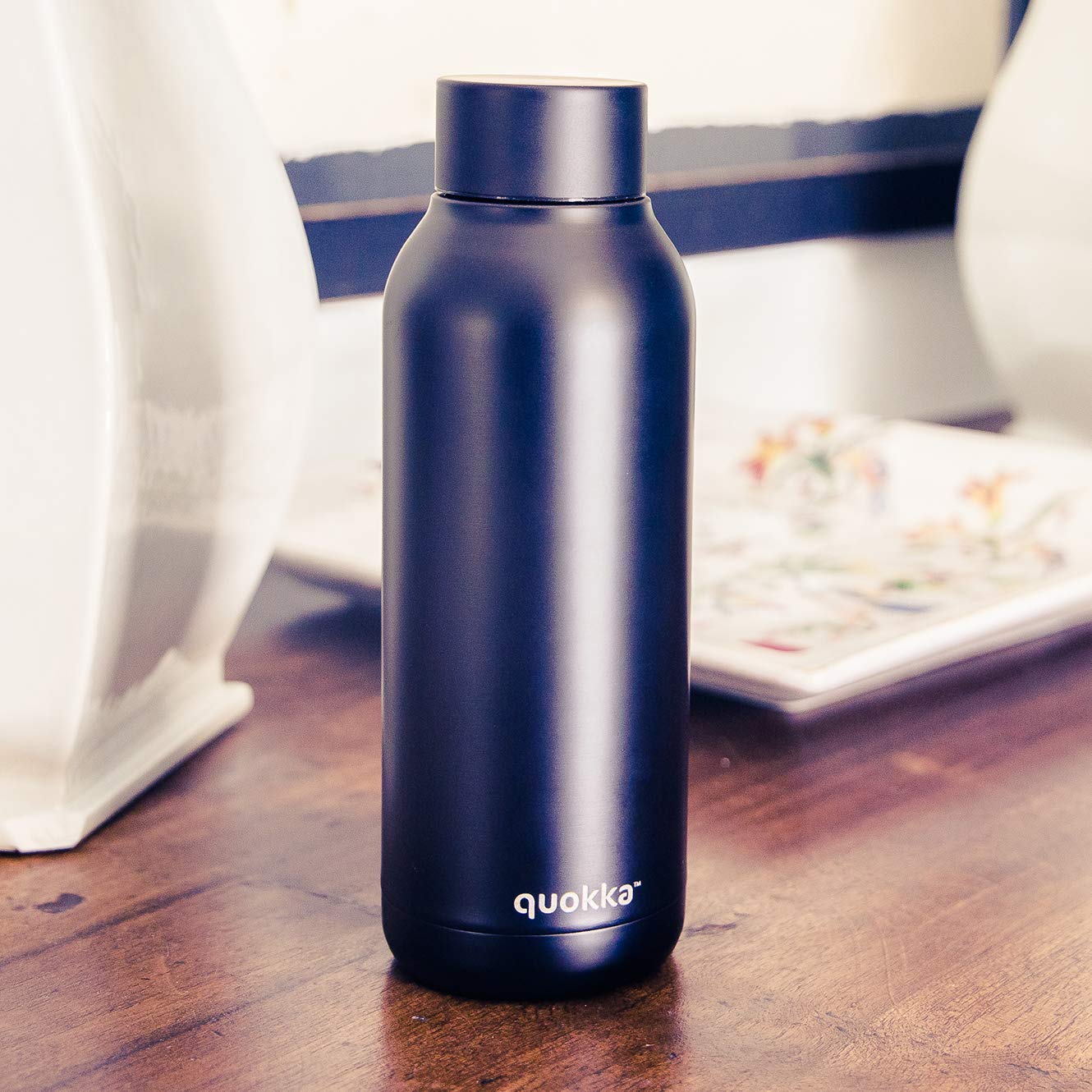 Quokka BOTELLA TERMO ACERO INOXIDABLE SOLID JET BLACK 510 ML - Image 3