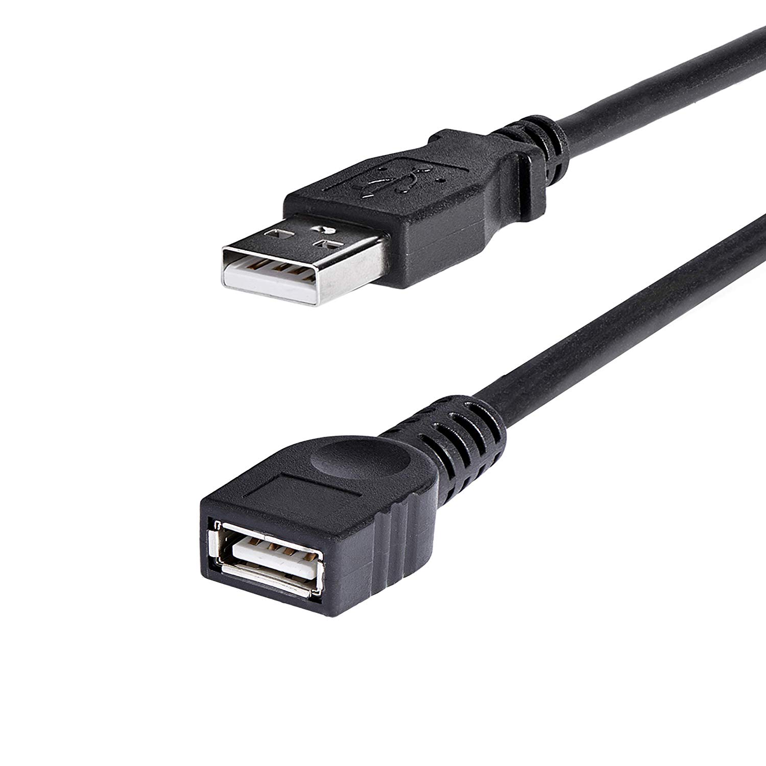 StarTech.com 1.8m/6ft Black USB 2.0 Extension Cable - M/F, 6 ft/2 m