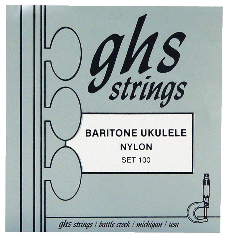 GHS 100 Strings Baritone Ukulele,Silver