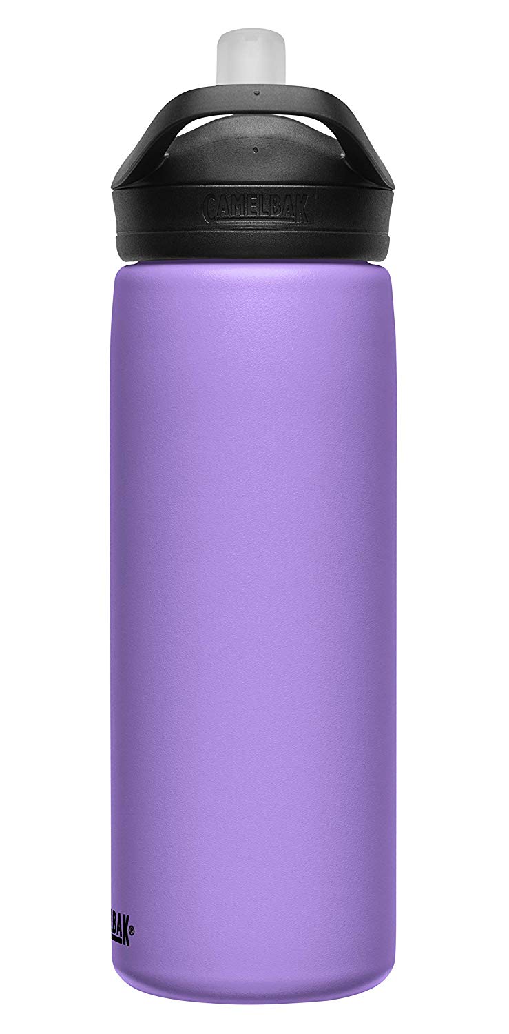 CAMELBAK Eddy+ Vacuum Stainless 20oz, Dusty Lavender Bottle - 001 Black/Grey, N, 591 ml - Image 2