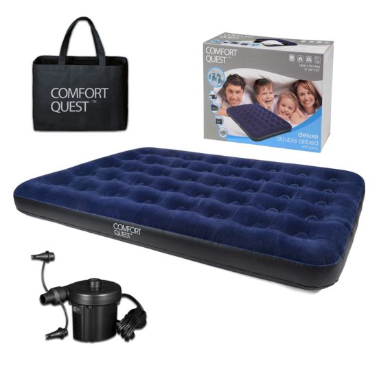 Double Airbed Inflatable Camping Blow Up Mattress Air Bed And Electric Pump