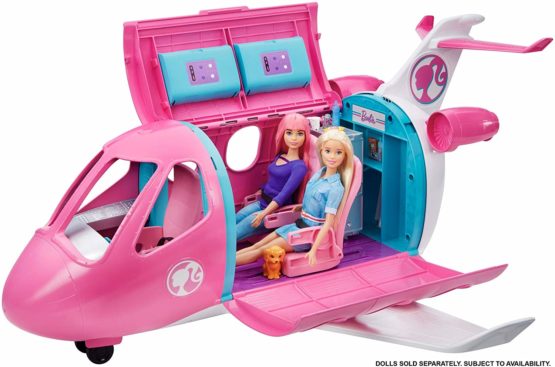 Barbie GDG76 Dreamplane Transforming Playset with Reclining Seats and Working Overhead Compartments, Plus 15+ Pieces, for Kids 3 Years Old and Up, Multicolor, 10.5 cm*9.5 cm*22.3 cm