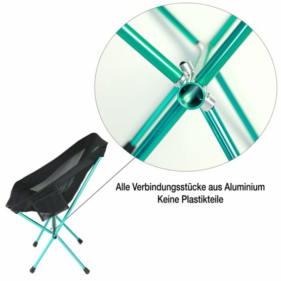 FE Active Folding Camping Chair - Compact, Lightweight & Portable Outdoor Chair. Great Camping Chairs for Adults & Kids. Ideal Travel, Backpacking, Fishing & Beach Gear | Designed in California, USA - Image 2