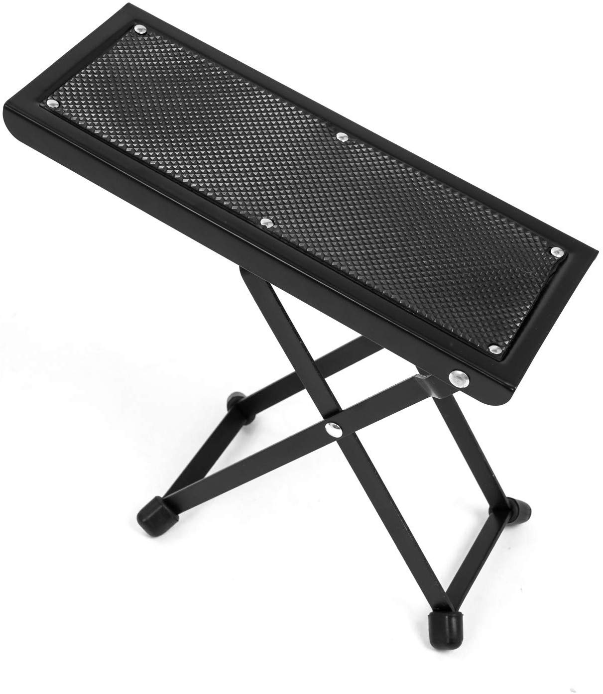 CASCHA guitar footrest 4-fold adjustable in height, foot stool foldable, foot rest footstool foot support guitar - Image 2