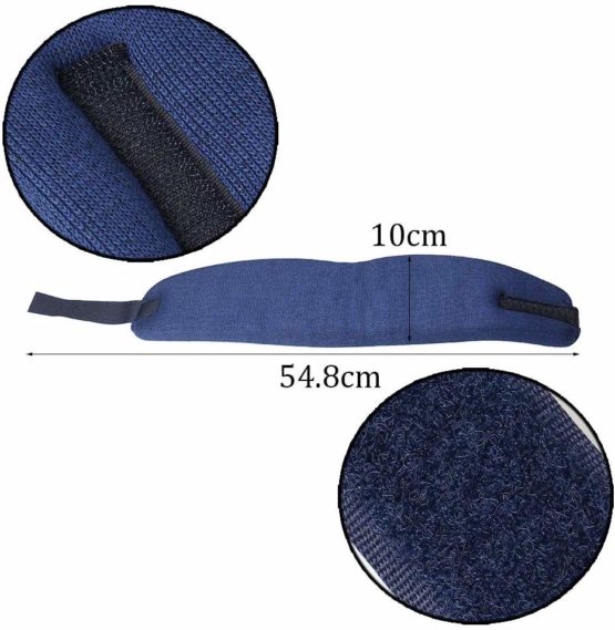 ZHIYE Neck Brace Adjustable Super Soft Support Callor, M Size Cervical Collar Blue for Sleeping Relieves Pain and Pressure, fit Men, Women, Elderly - Image 3