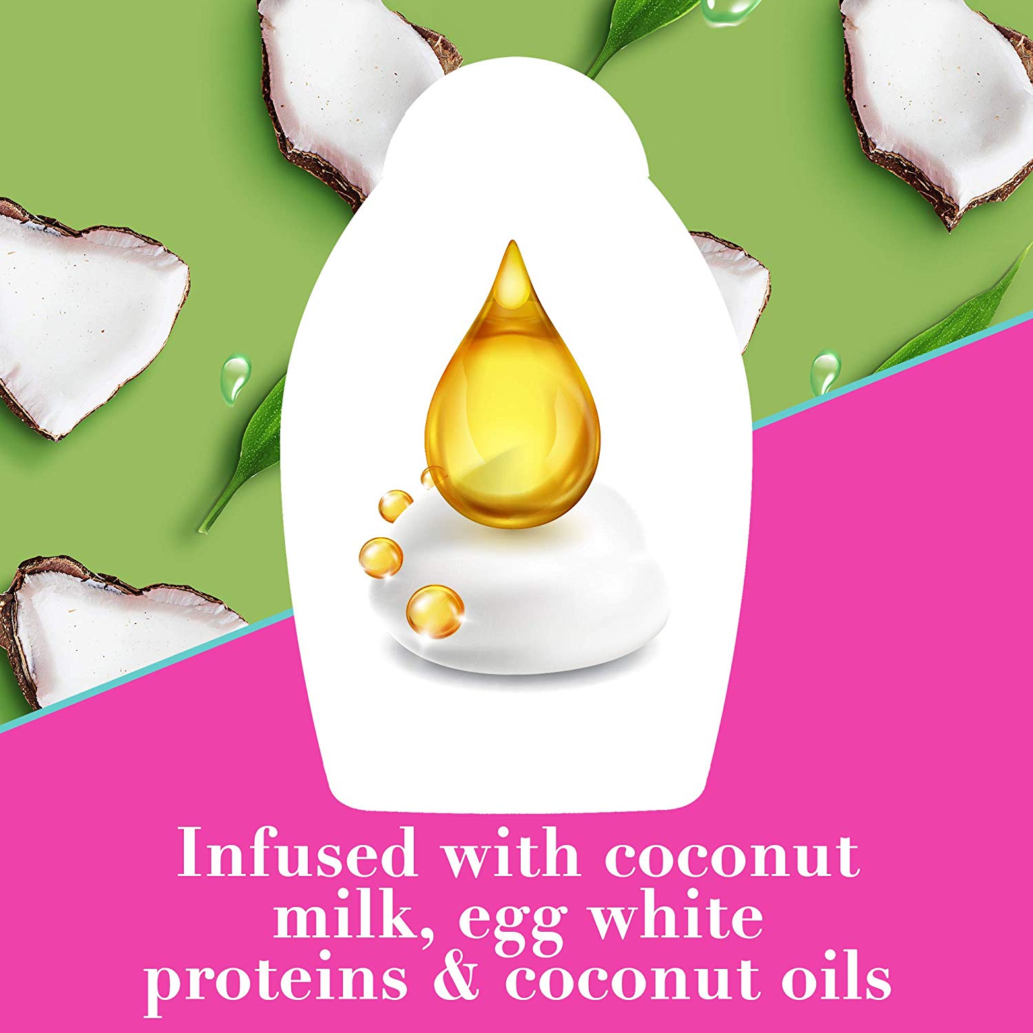 OGX Coconut Milk Conditioner for Dry Damaged Hair, 385ml - Image 4