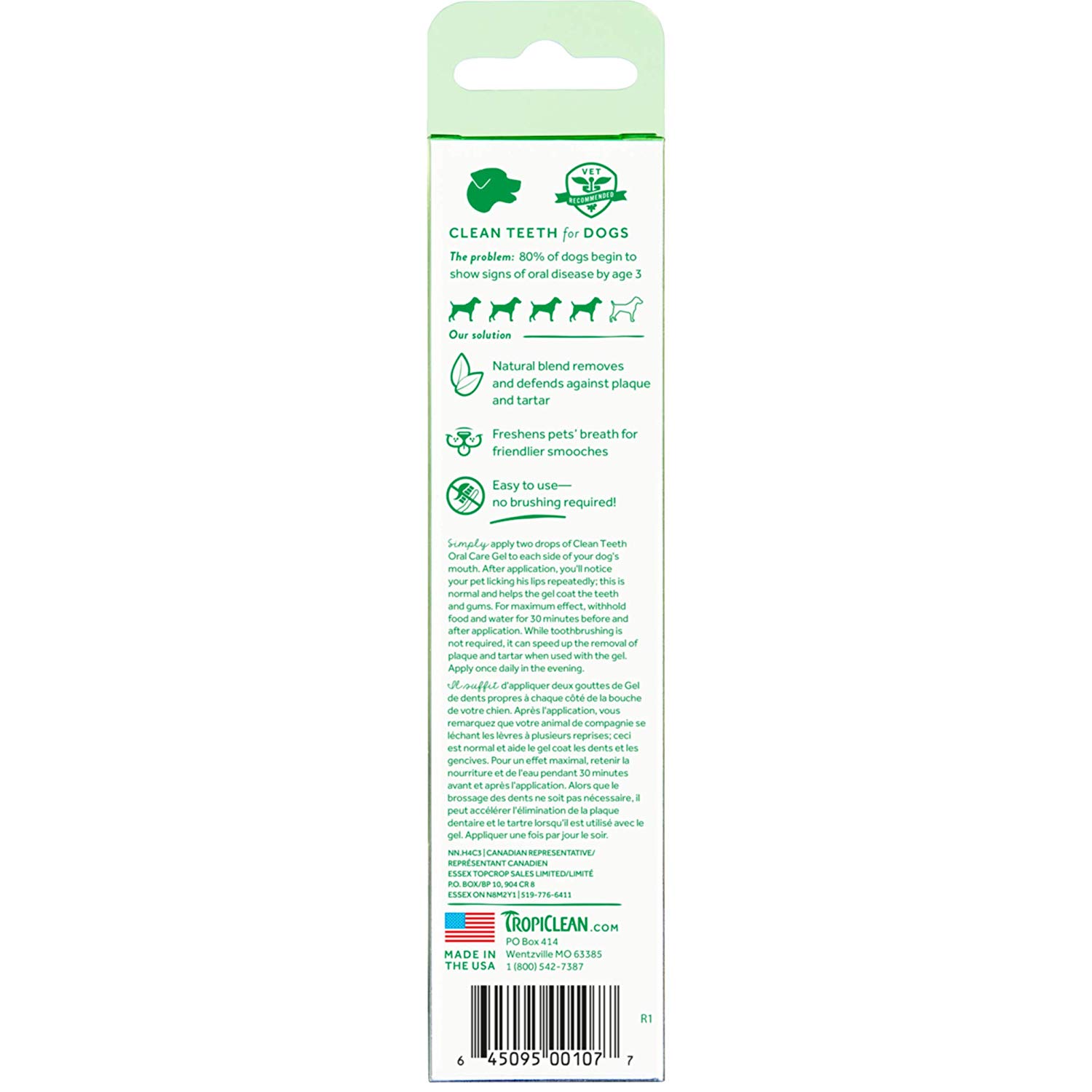 TropiClean Fresh Breath Dog Teeth Cleaning Gel, No Brushing Dental Care, Breath Freshener Oral Care - Image 2