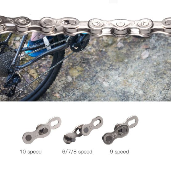 VGEBY1 5 Pairs Bike Chain Links, Quick Release Durable Bicycle Chain with Magic Joint Connector for 8/9/10 Speed Bike - Image 4