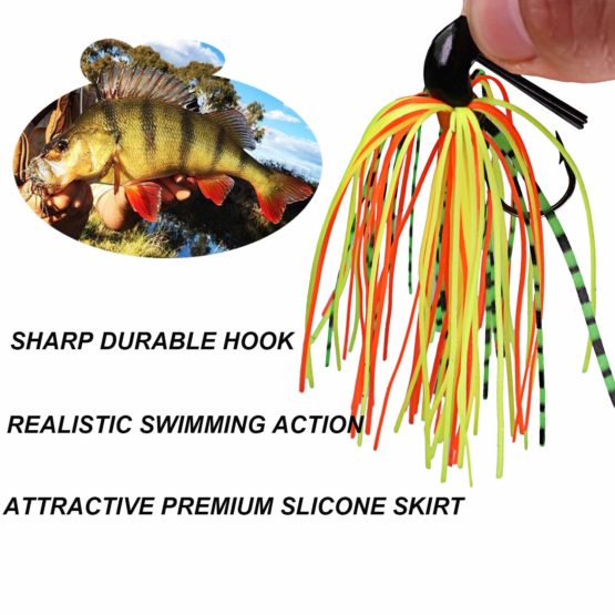 THKFISH Fishing Lures Fishing Jigs Swim Jigs Fishing Jigs Bass Mix Color Metal Lead Fishing Jigs Kit 5g 7g 10g 14g 5pcs - Image 2