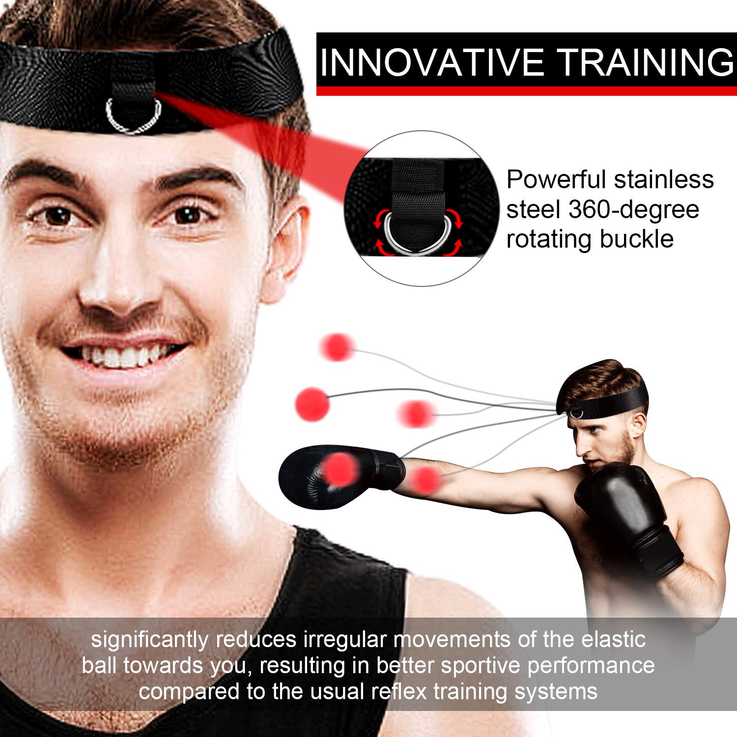OOTO Upgraded Boxing Reflex Ball, Boxing Training Ball - Image 4