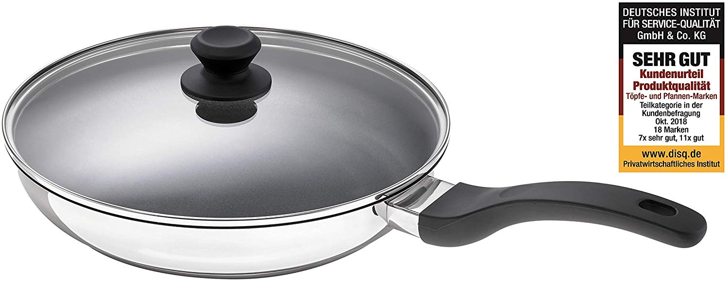 Rohe Germany Tavola 202041-28 Frying Pan 28 cm With Lid, Stainlesssteel