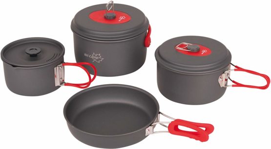 Bo-Camp - Cookware set - Explorer - 4 pieces - Hard anodized