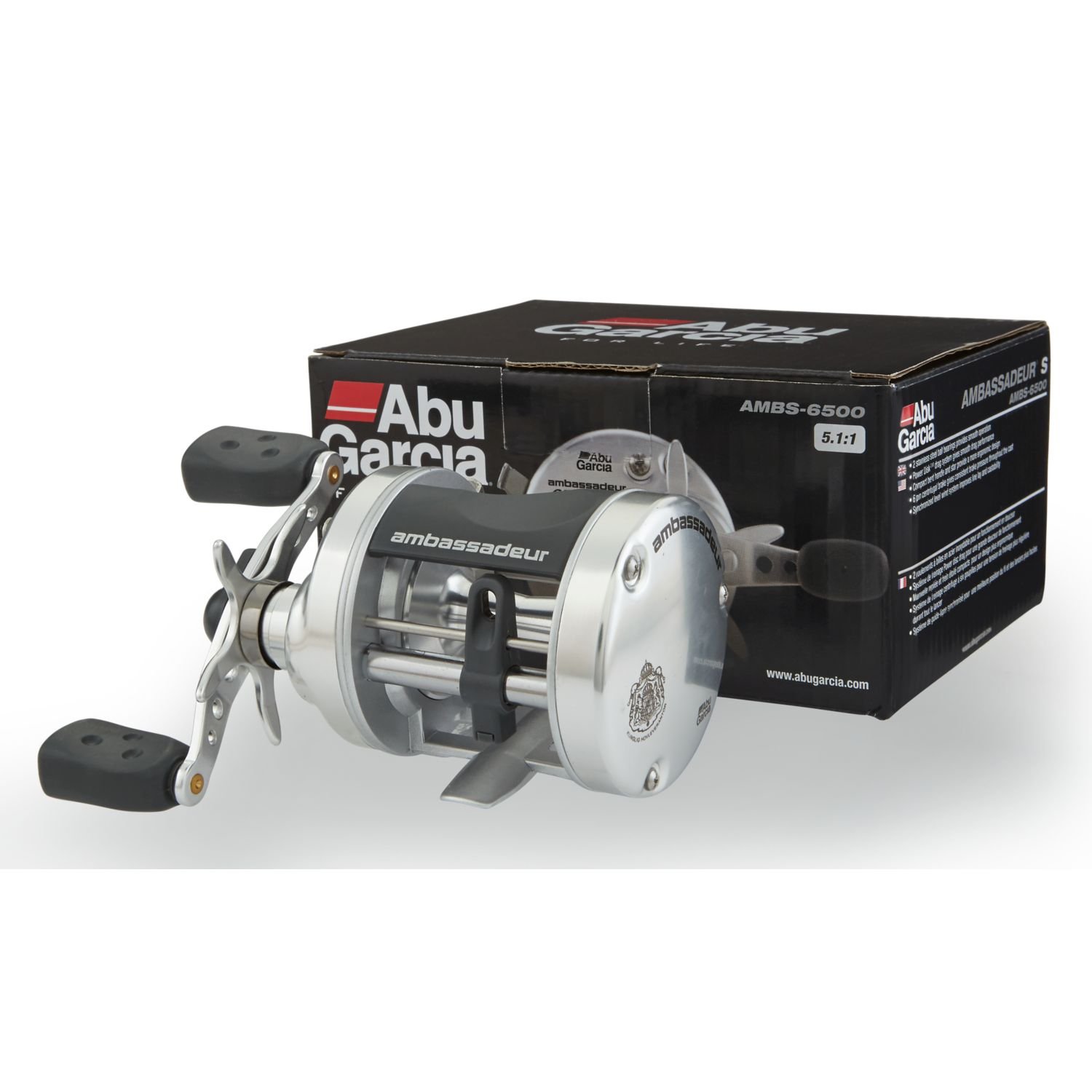 Abu Garcia Ambassadeur S Multiplier Reel - Round Casting Reel with Level Wind, Multi-coloured - Image 4