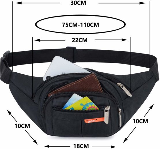AirZyx Bumbags and Fanny Packs for Running Hiking Waist Bag Outdoor Sport Hiking Waistpack for Women Men - Image 3
