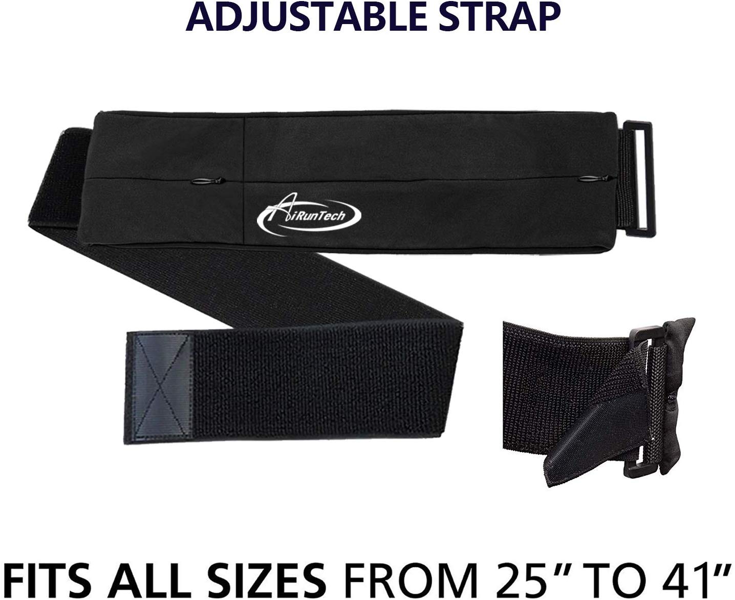 AiRunTech No-Bounce Running Belt for all Phones Slim, Lightweight and Secure (Lightweight Running Belt) - Image 3