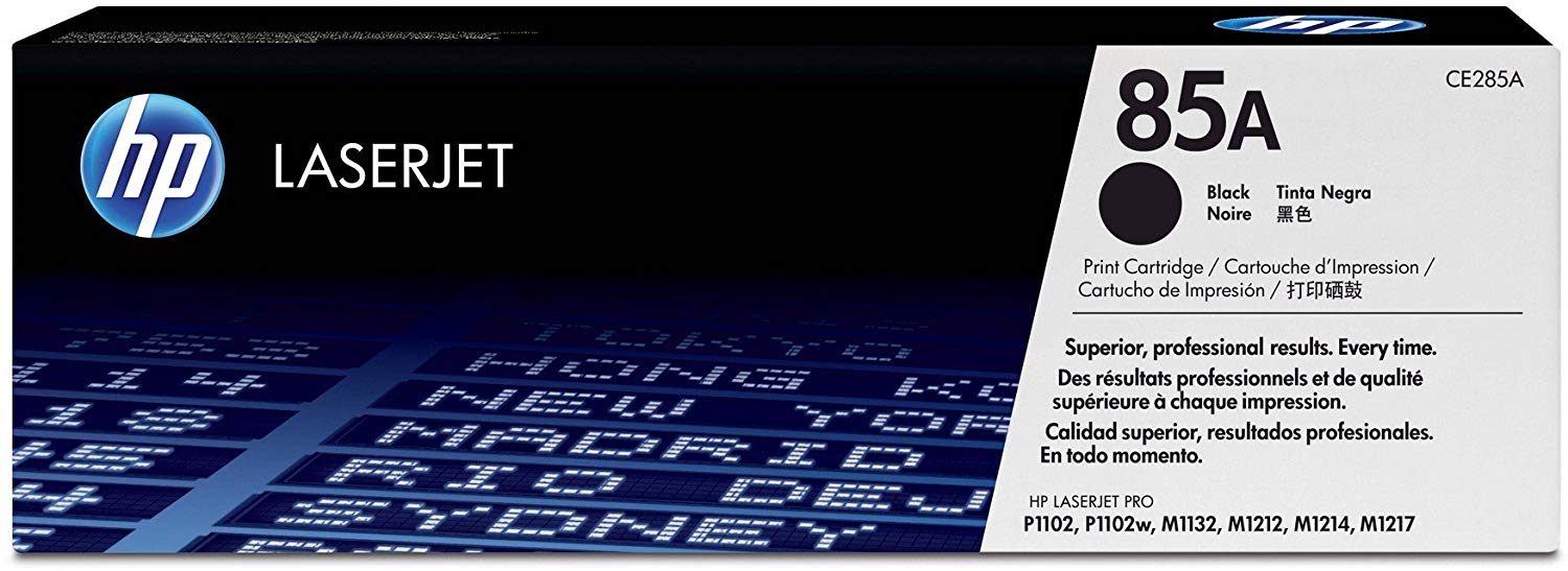 HP CE285A 85A Original LaserJet Toner Cartridge, Black, Single Pack, Standard