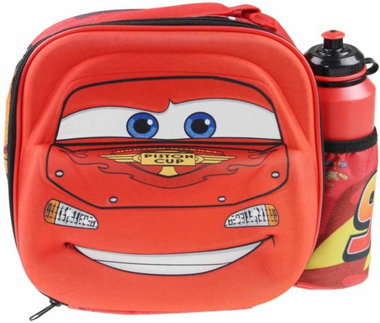 Boyz Toys Disney Pixar Cars 3D Thermal Lunch Bag for Kids at School with Sports Bottle - Insulated Snack Bag for Children with Drinks Bottle - Reusable Tote Cooler Lunch Box - Image 3