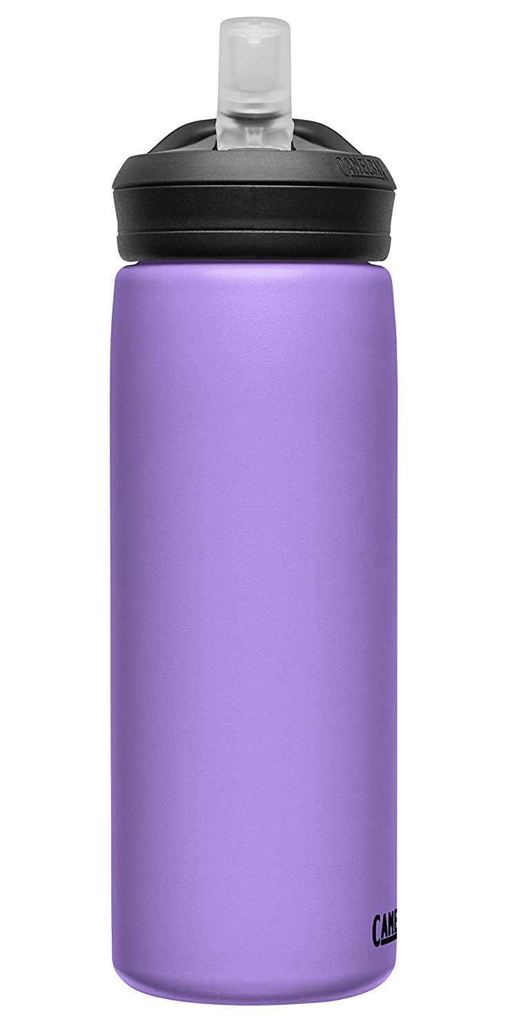 CAMELBAK Eddy+ Vacuum Stainless 20oz, Dusty Lavender Bottle - 001 Black/Grey, N, 591 ml - Image 4
