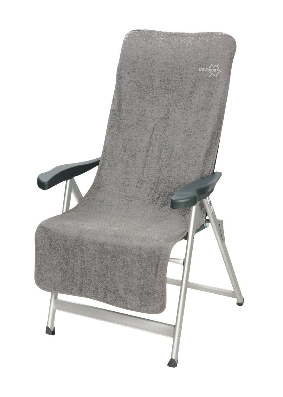 Bo-Camp - Chair cover M - Universal - Terry cloth, Grey, Medium