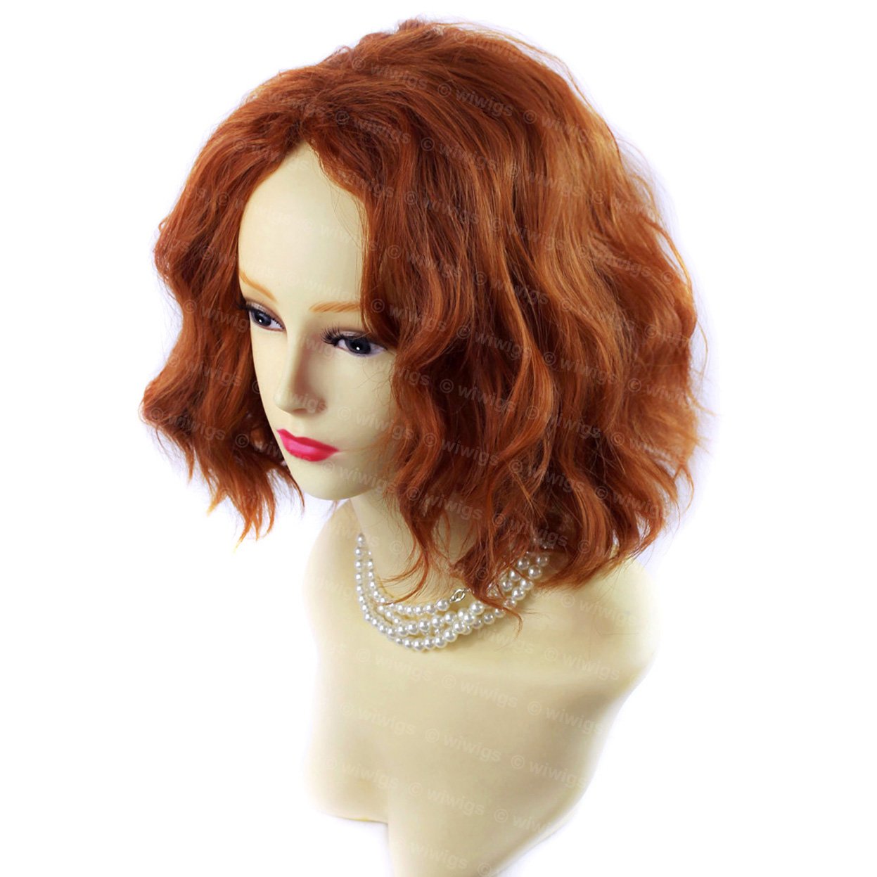 Lovely Classic Summer Style SOFT Wavy RED Ladies Wig Short wig by Wiwigs ® - Image 4