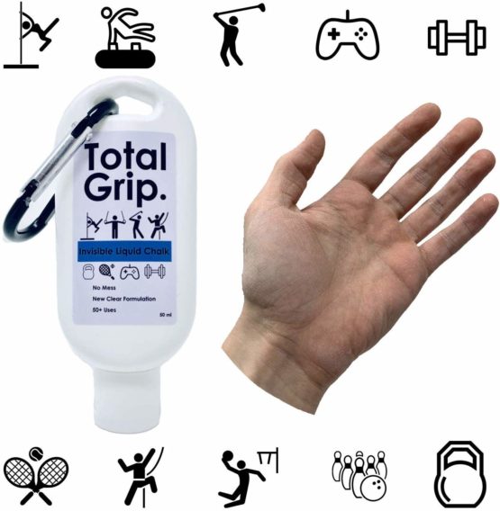 Total Grip Liquid Chalk | Pole Grip | Climbing | Weightlifting | Invisible Silica Formulation