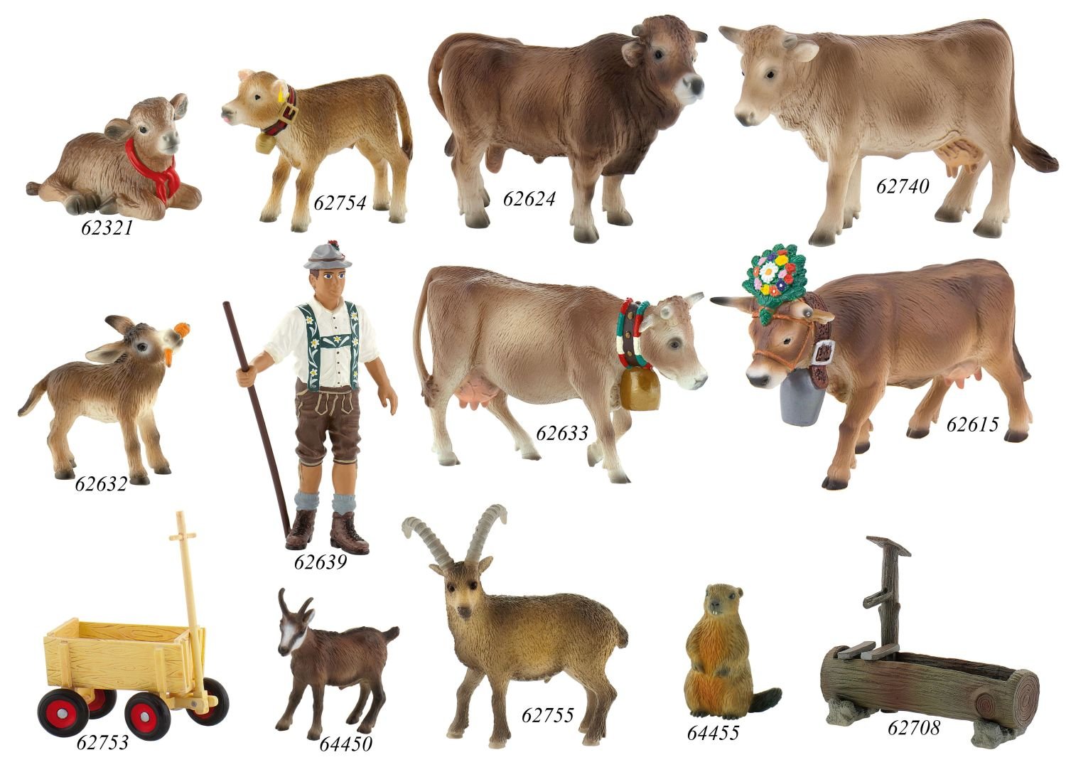Bullyland "Alp Cow Liesel" Figure (Multi-Colour), Multicolor, 12 cm - Image 2