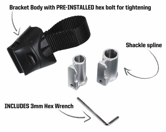Kryptonite Cycling Transit Flexframe-U-Ulock Carrier Frame Bracket Lock kit, 25 mm x 80 mm - Image 3