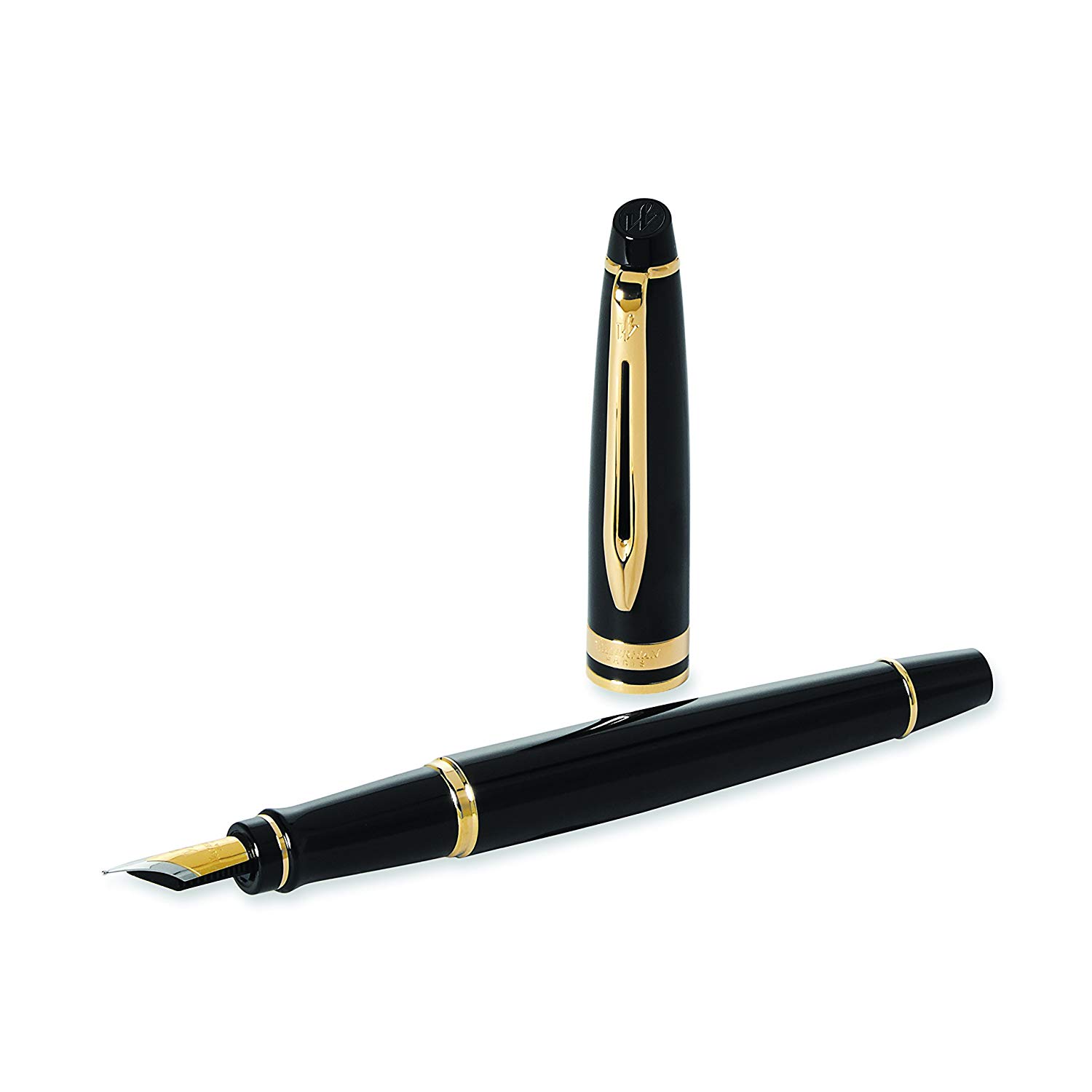 Waterman Expert Fountain Pen, Glossy Black | Gold Attributes, Fine Nib - Image 2