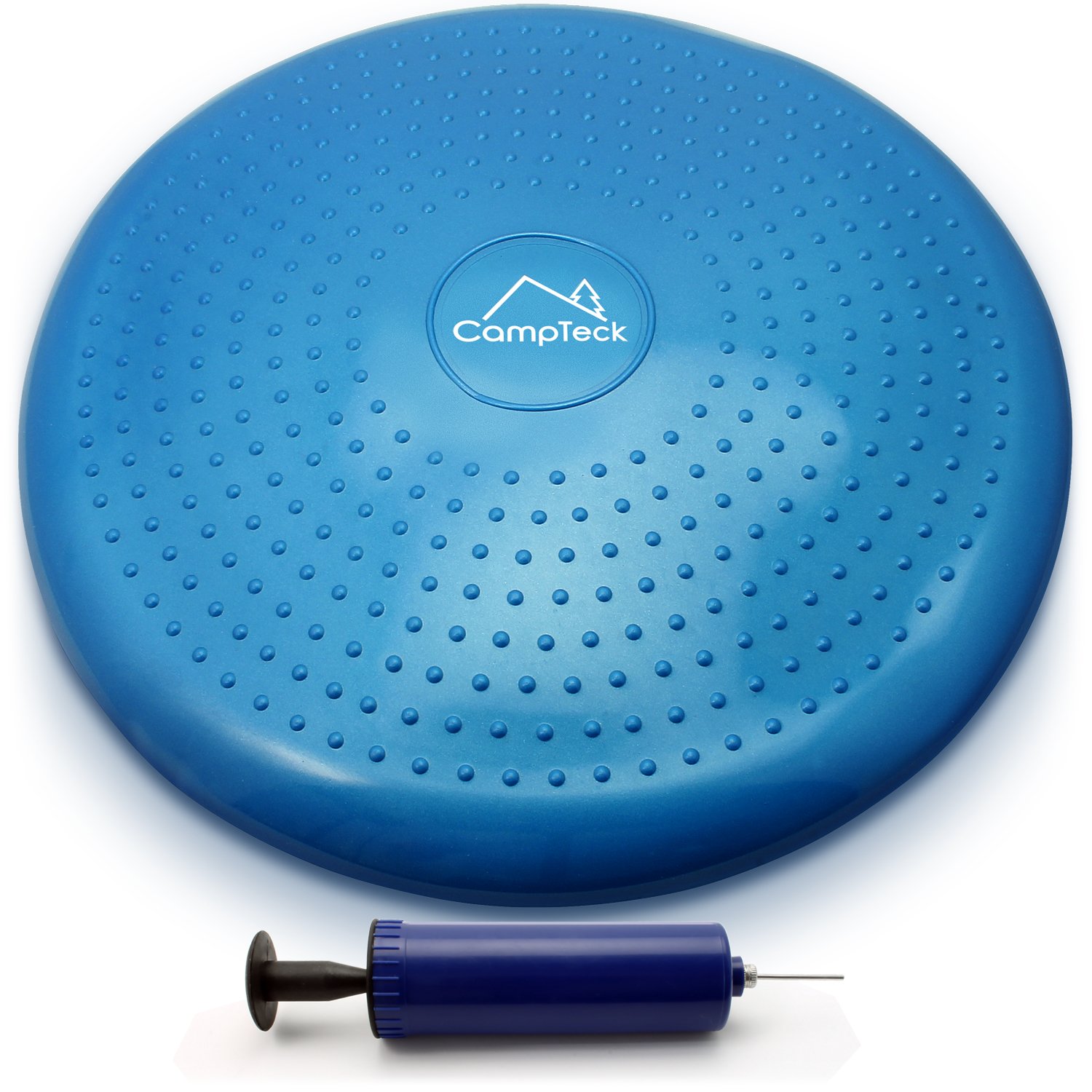 CampTeck U6765 Inflatable Air Stability Balance Wobble Cushion (32cm) with Hand Pump for Core Training Agility, Gym Workouts