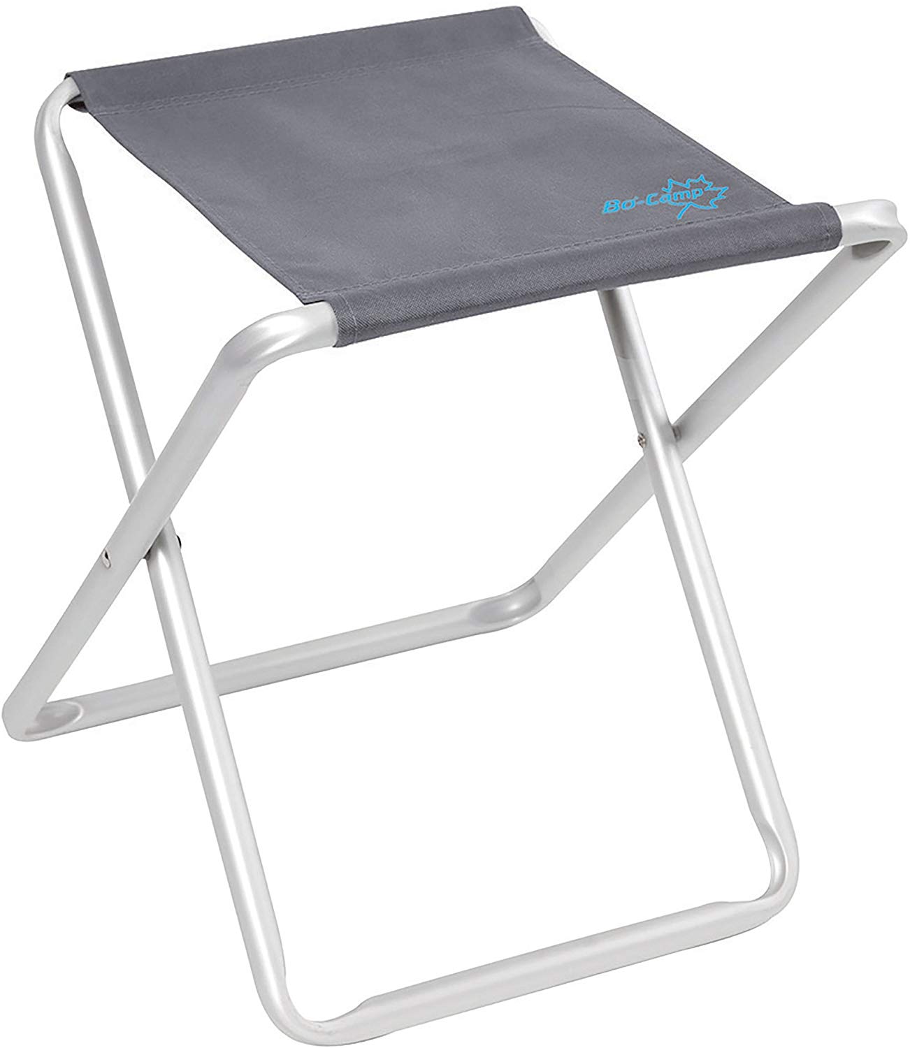 Bo-Camp - Stool - Aluminium, Grey, 40 cm x 40 cm x 46 cm