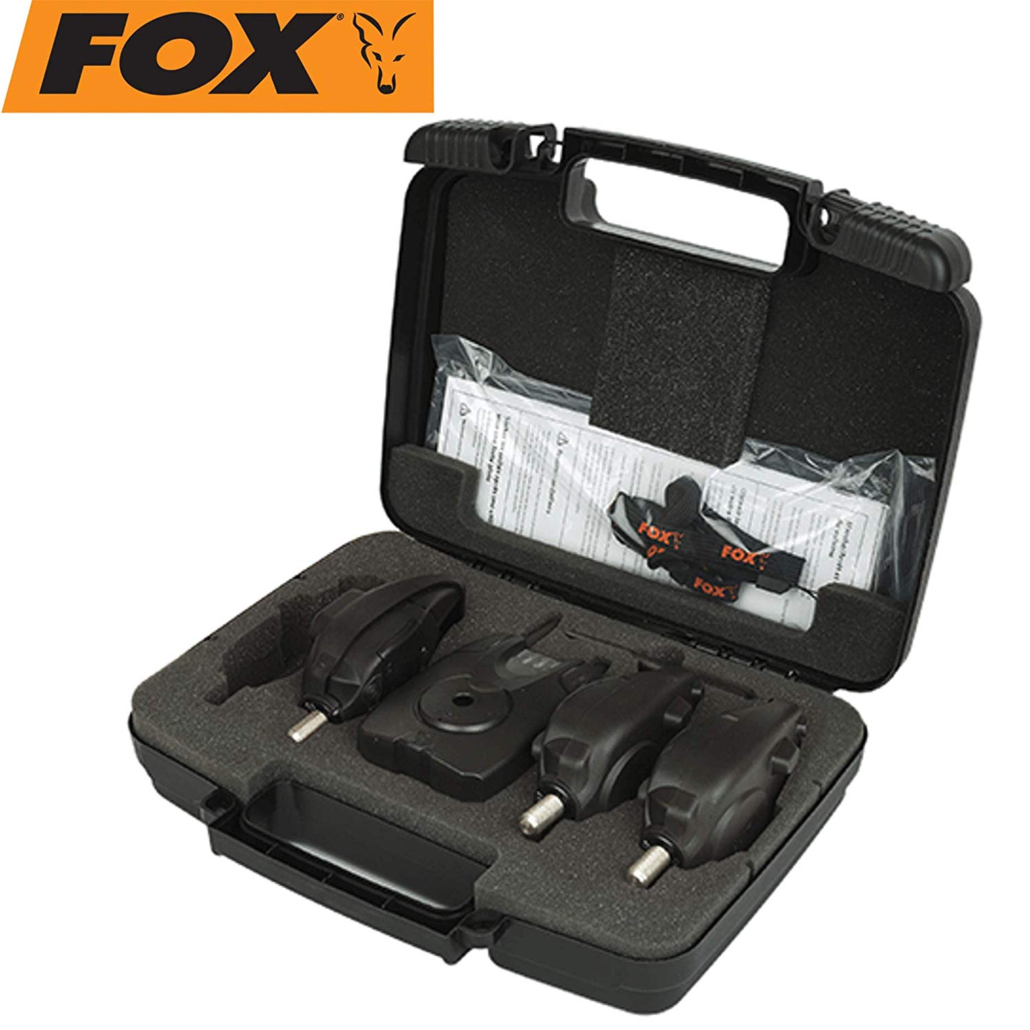 FOX Bissanzeiger Micron MX 3 Rod Set; 6 Colour LED, Black, 3+1