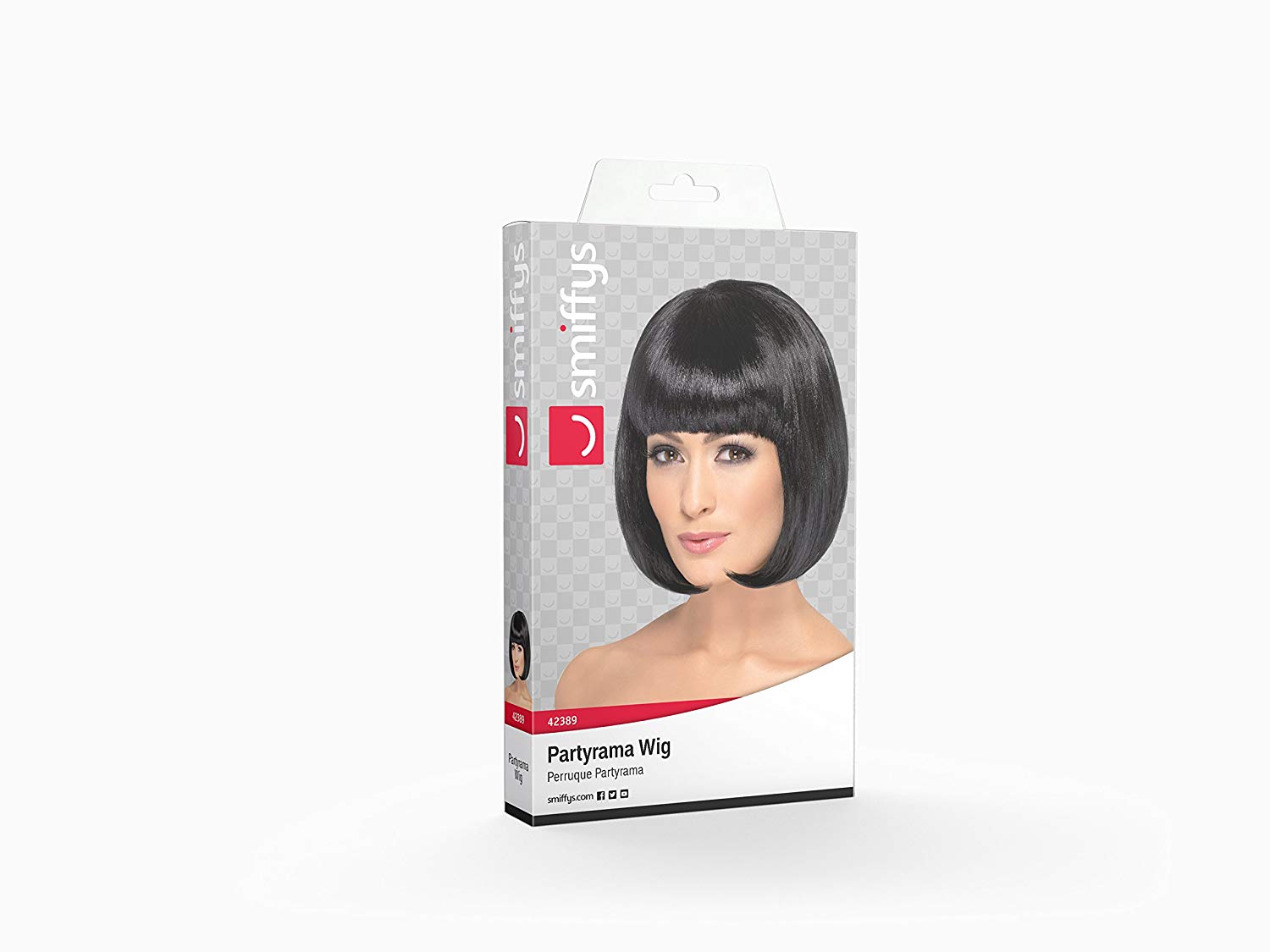 Partyrama Wig, 12 inch, Black - Image 2