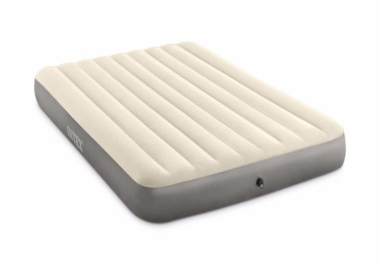 Intex Unisex's Queen Dura-Beam Series Single High Airbed, Taupe/Grey, One Size - Image 4