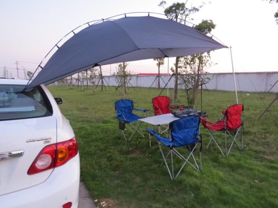 Outdoor Camping Car Tailgate Canopy Shade Tent car gazebo tent Large Car Rear Tent SUV Awning for Sun Shelter - Image 2