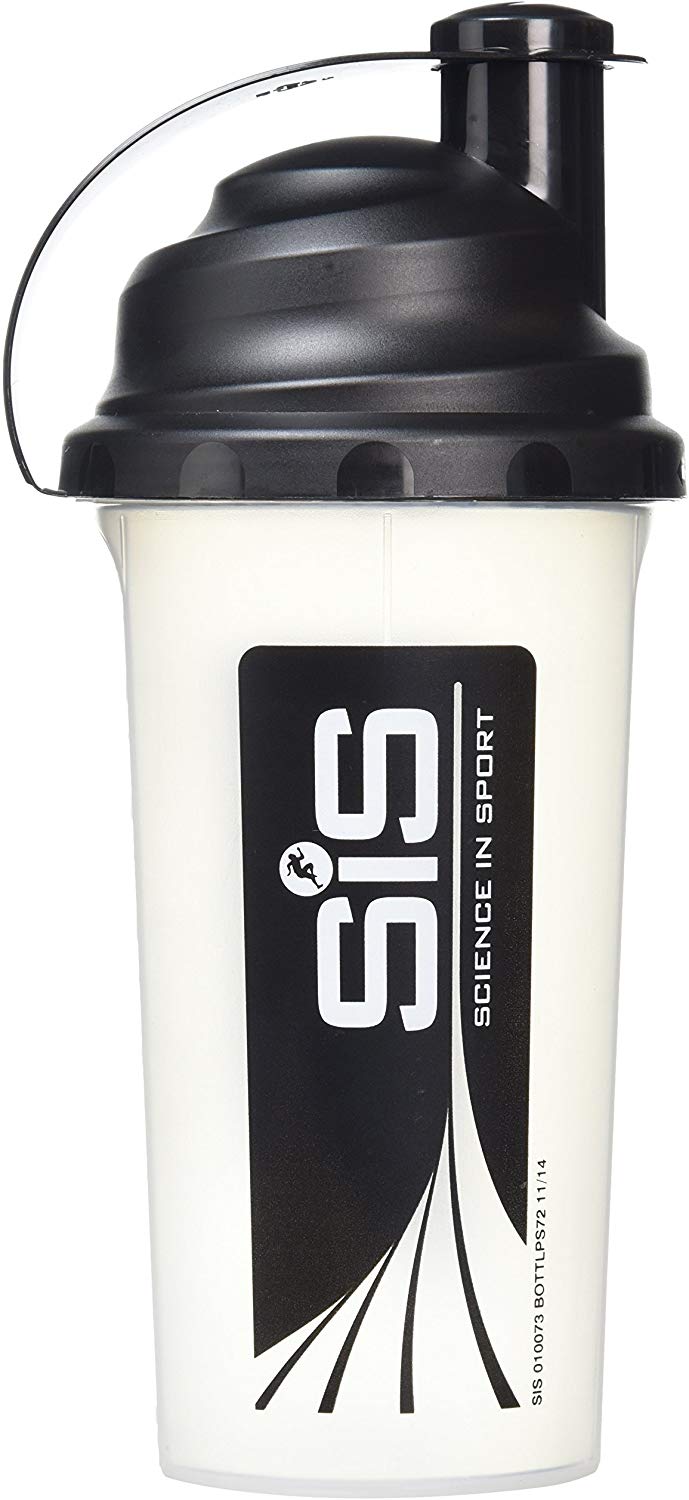 Science in Sport Mixball Shaker, Shaker for Protein Shakes Wire Mixball Whisk, Non-Drip Screw Lid, Transparent Colour, 600 ml