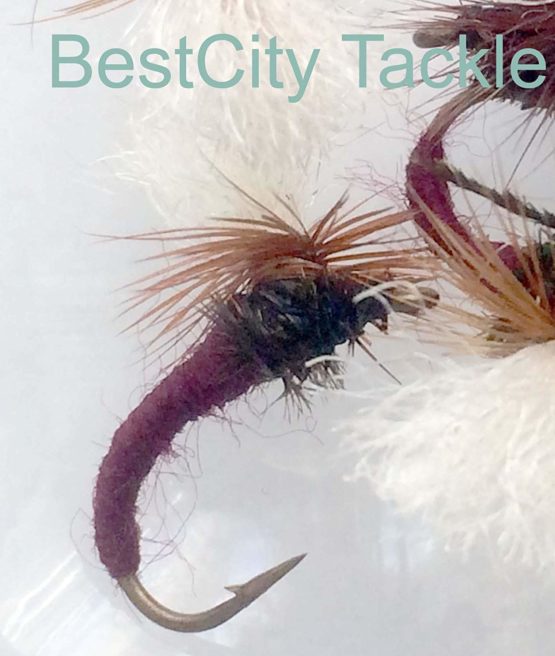 BestCity Fly Fishing 16 KLINKHAMMER Dry Flies+ FREE FLY BOX Size 10-14 Trout Flies UK #310 - Image 3