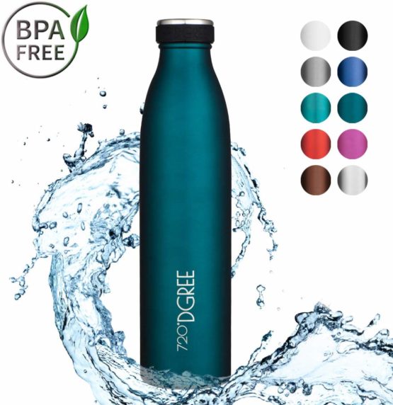 720°DGREE Vaccum Insulated Water Bottle “milkyBottle“ - 350ml, 500ml, 750ml, 1L - Leakproof, BPA-Free - Stainless Steel Thermo Flask for Sports, Gym, Kids, Yoga, Outdoor - Keeps Your Drinks Hot/Cold