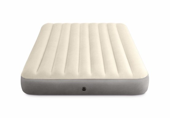 Intex Unisex's Queen Dura-Beam Series Single High Airbed, Taupe/Grey, One Size - Image 2