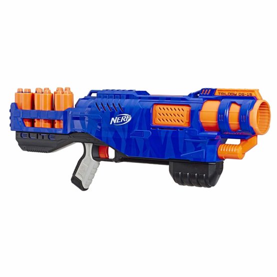 Trilogy DS-15 Nerf N-Strike Elite Toy Blaster with 15 Official Nerf Elite Darts and 5 Shells – For Children, Teens, Adults - Image 2